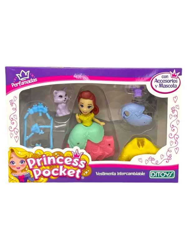 Princess Pocket muñeca con vestidos y accesorios - Ditoys - Imagen 1