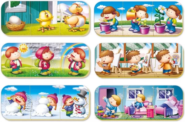 6 Rompecabezas Baby Educa secuencias lógicas  - ToyCo - Imagen 1