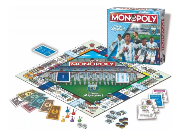 Juego de mesa Monopoly Selección Argentina Afa Popular - ToyCo - Imagen 1