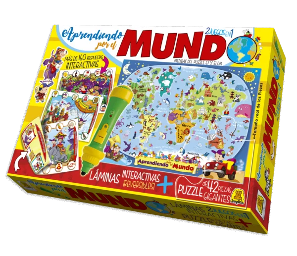 Juego de mesa aprendiendo por el  mundo - Implas - Imagen 1