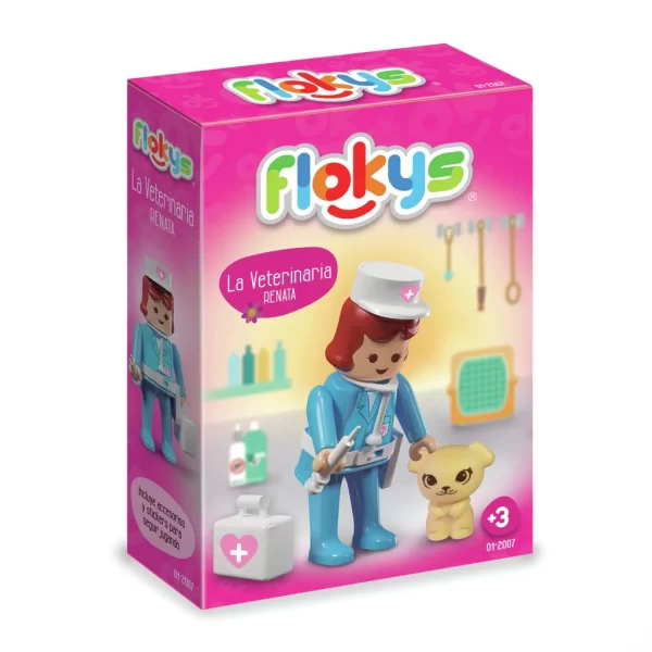 Muñeco veterinaria - Flokys - Imagen 1