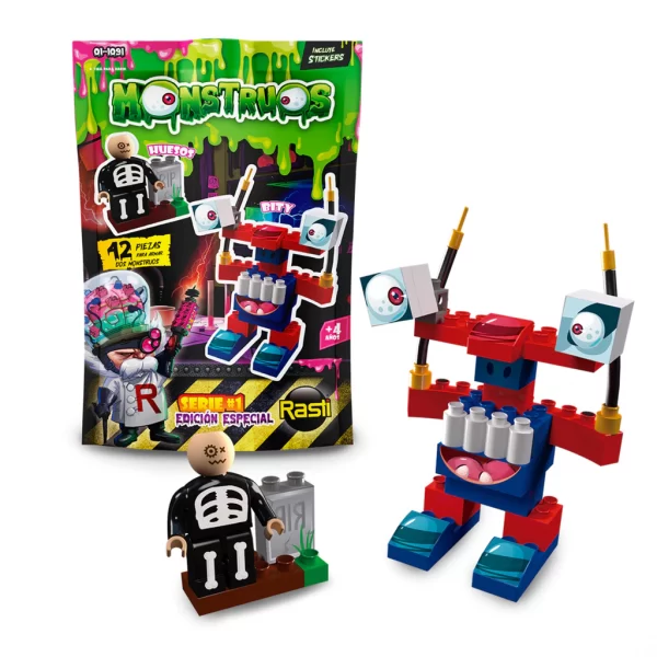 Doypack monstruos Bitty y Huesos 42 piezas - Rasti - Imagen 1