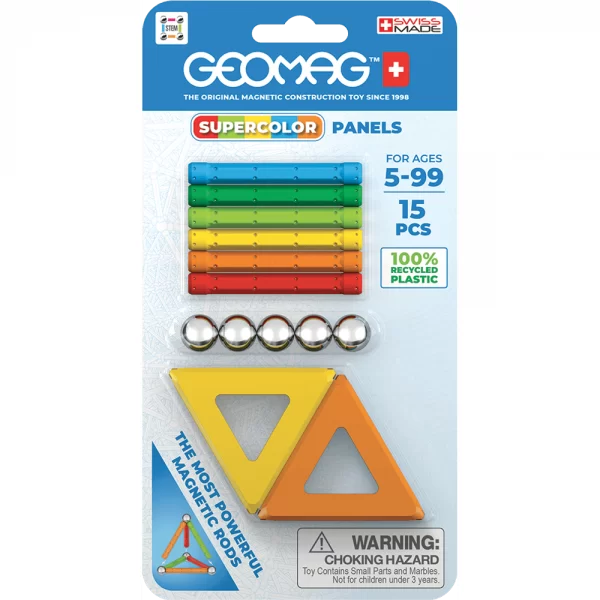Geomag juego Supercolor Panels magnéticos 15 piezas - Wabro - Imagen 1