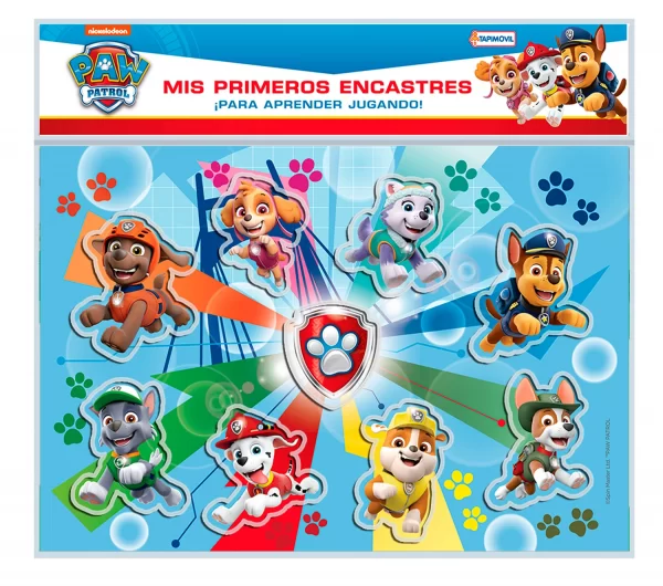 Juego de mesa Mis primeros encastres Paw Patrol - Tapimovil. - Imagen 1