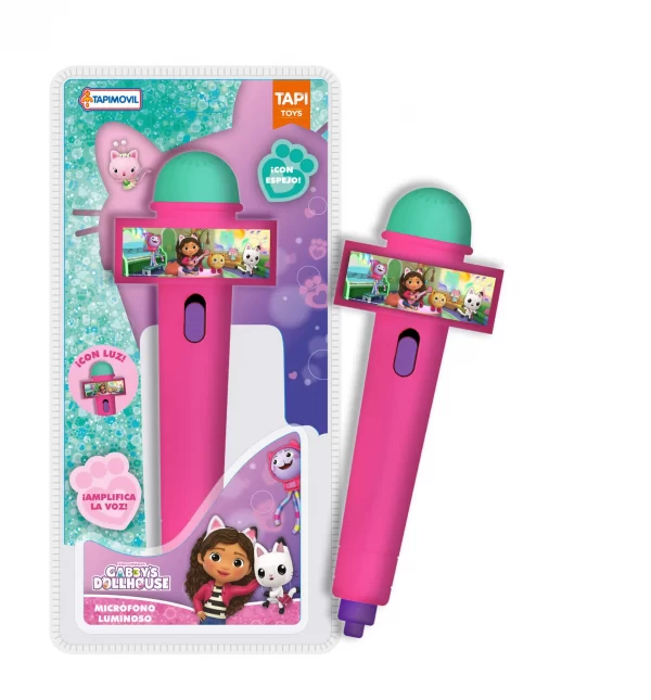 Microfono musical Gabby doll house con luz - Tapimovil - Imagen 1