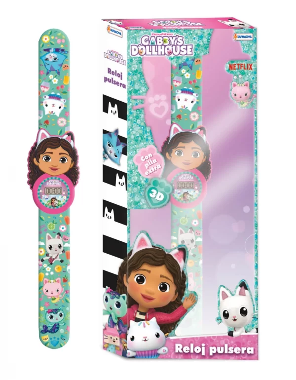 Reloj digital con personaje 3D Gabby dollhouse - Tapimovil. - Imagen 1