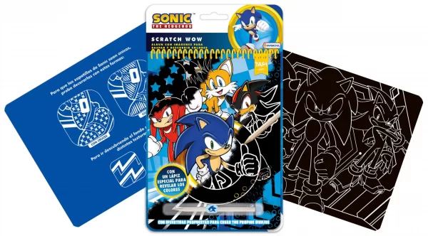 Scratch Wow libro de actividades Sonic - Tapimovil - Imagen 1