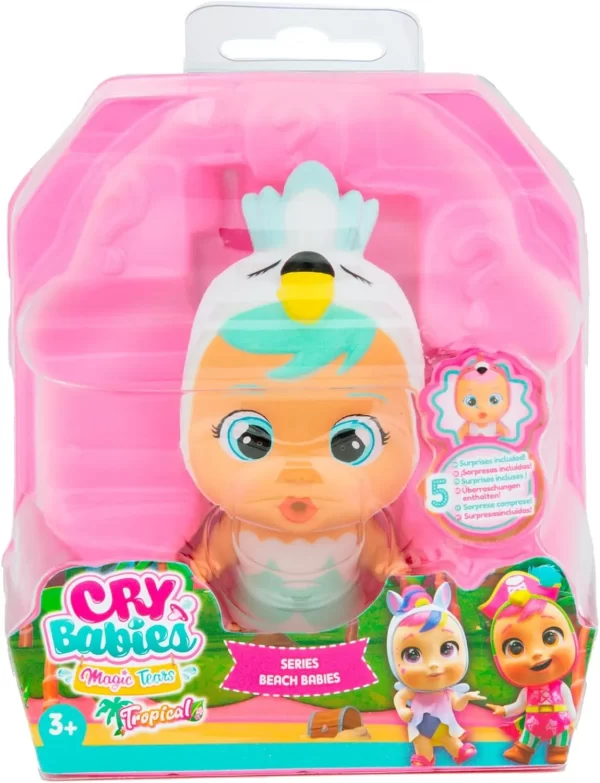 Cry Babies Magic Tears muñeca 13cm series Beach Babies – Cry Babies - Imagen 1