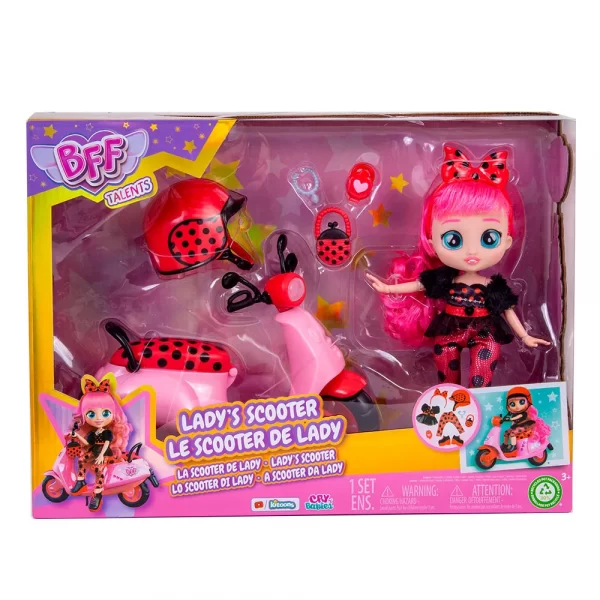 Muñeca BFF 37cm Series 3 Lady's Scooter – Cry Babies - Imagen 1