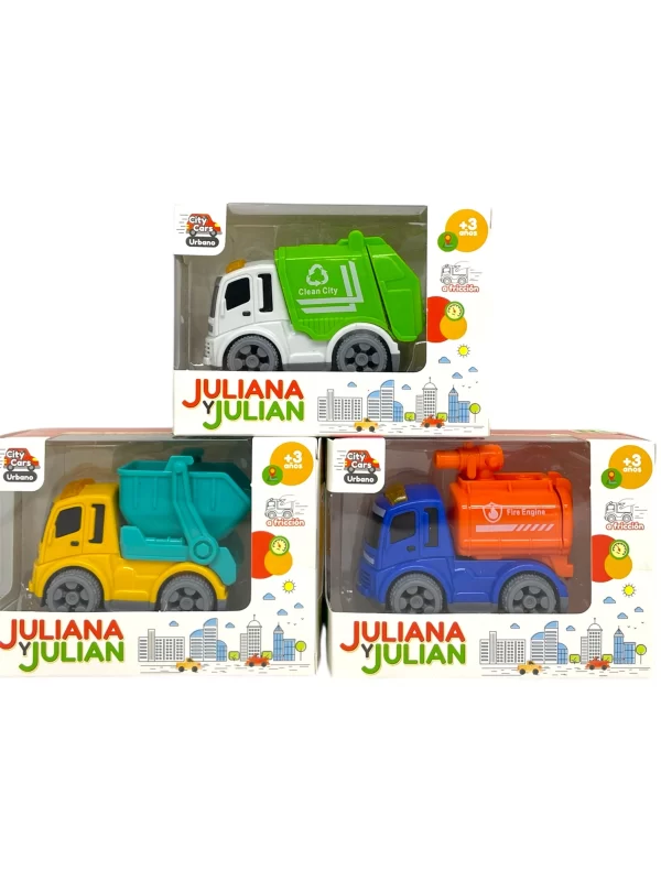 Camión a fricción City Cars x 1 – Juliana y Julián - Imagen 1