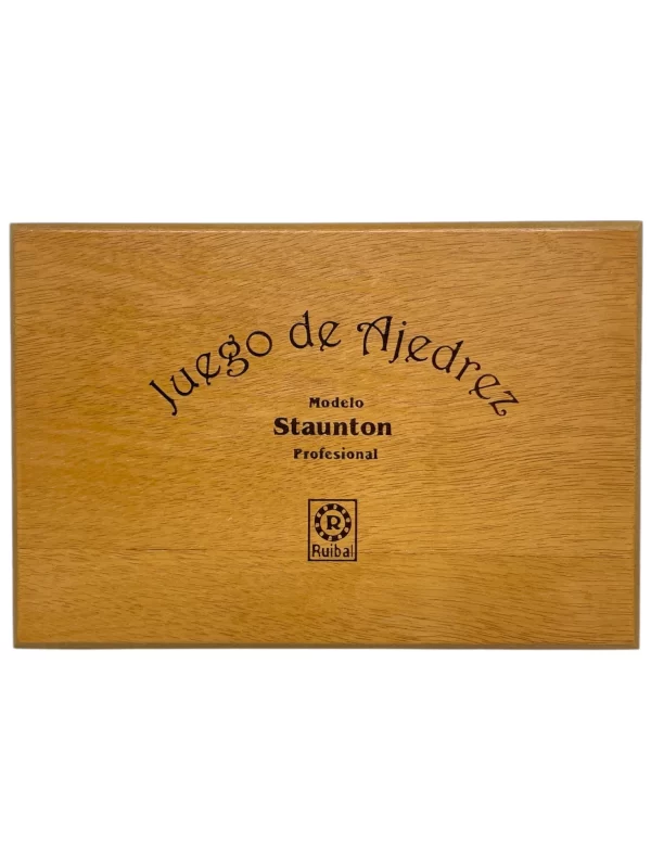 Ajedrez Staunton de madera en caja SIN tablero - Ruibal - Imagen 1