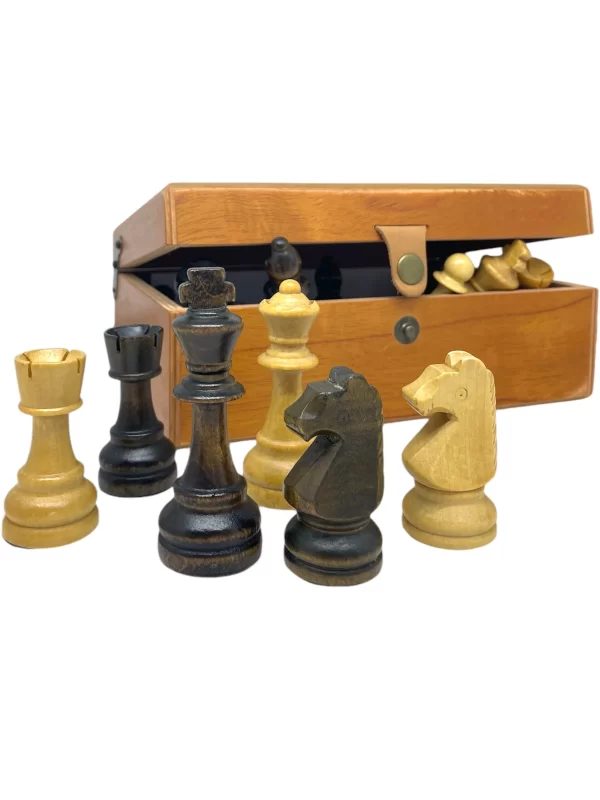Ajedrez Staunton de madera en caja SIN tablero - Ruibal - Imagen 2