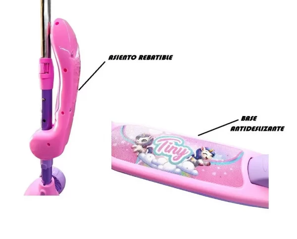 Monopatín 2 en 1 con luz - Tiny - Imagen 2