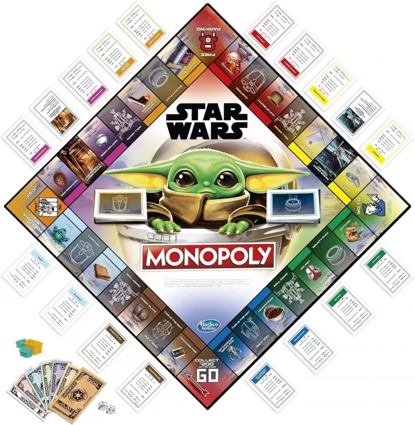 Juego de mesa Monopoly: Star Wars The Child – Hasbro - Imagen 2