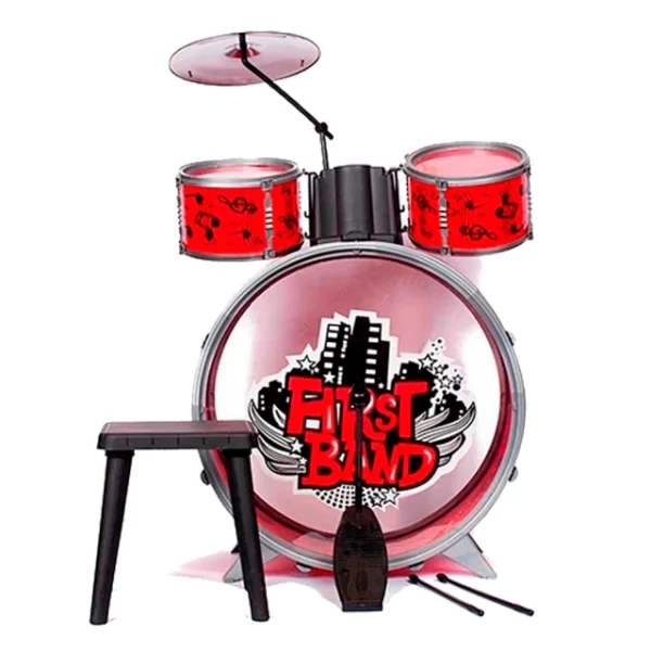 210+3100010 Bateria musical roja – Faydi - Imagen 1
