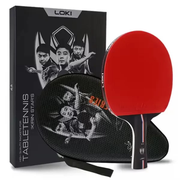 paleta de Ping Pong con estuche semi rigido 2 estrellas - Loki - Imagen 1
