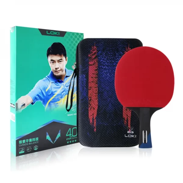 paleta de Ping Pong con estuche semi rigido 4 estrellas - Loki - Imagen 1
