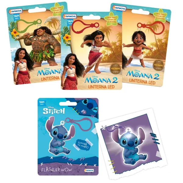 Linterna con luz led Stitch y Moana- Tapimovil - Imagen 1