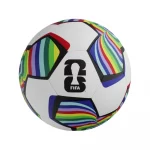 Pelota de futbol FIFA mundial 2026 turquesa y naranja  - Licencia FIFA - Imagen 2