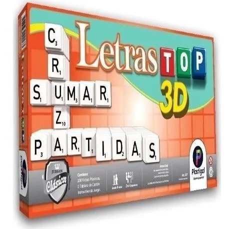 06+703 Juego de mesa Letras TOP 3D– Plastigal - Imagen 1