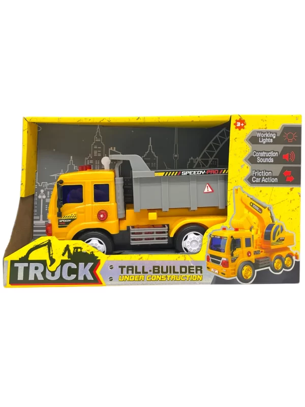 Camion de construccion a friccion con luz y sonido - Imagen 1