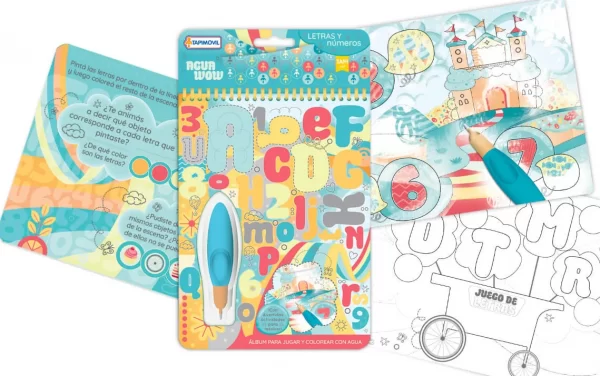 Agua Wow libro para colorear numeros y colores - Tapimovil - Imagen 1