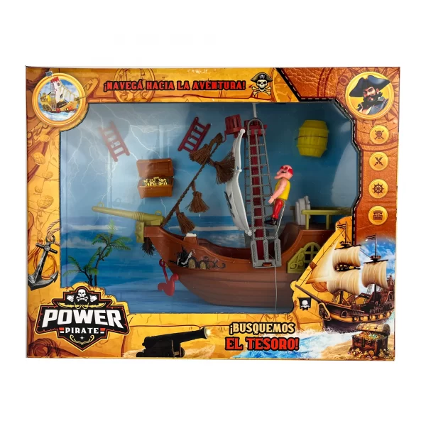 Barco pirata con acceosrios - Imagen 1