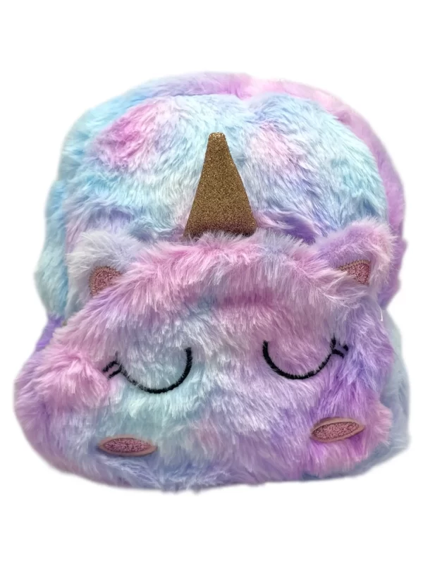 Mochila de 7” peluche unicornio violeta - Imagen 1