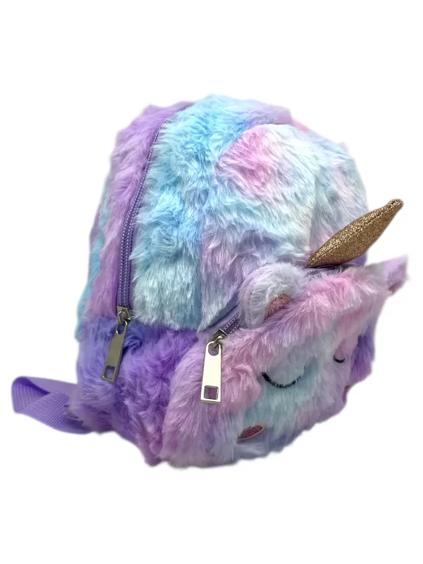 Mochila de 7” peluche unicornio violeta - Imagen 2