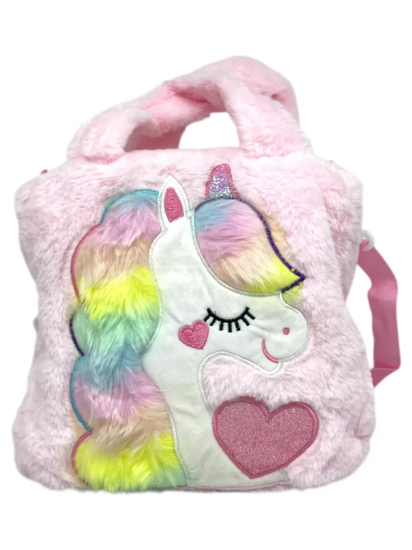 251+XW118 Bolso de mano Unicornio de peluche - Imagen 1