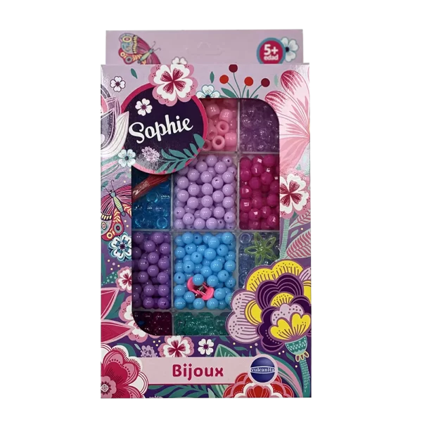 Bijouterie para armar en caja cristal Sophie mediana - Vulcanita - Imagen 1