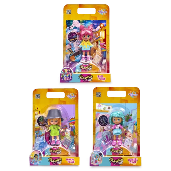 Pinypon TOP Girls figura foodie - Vulcanita - Imagen 1