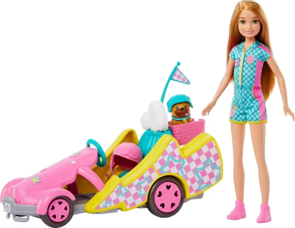 Muñeca Barbie Stacie con auto y mascota - Mattel - Imagen 2