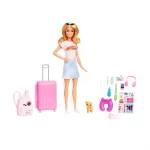 Muñeca Barbie viajera con mascota - Mattel - Imagen 2