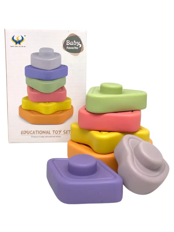 Apilando formas geometricas - Mi Clavel toys - Imagen 1