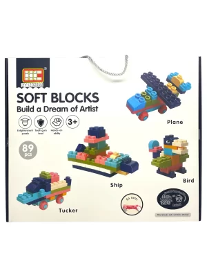 Set de bloques soft 89 piezas - Mi Clavel toys