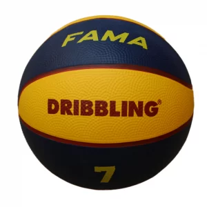 Pelota de basquet fama 21 N°5 amarillo y azul - Dribbling