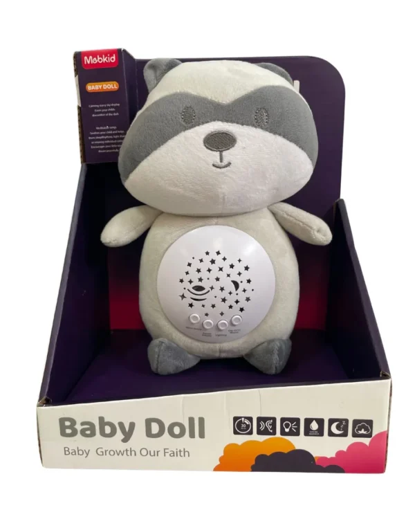 Peluche musical proyector Mapache - Toyz - Imagen 1