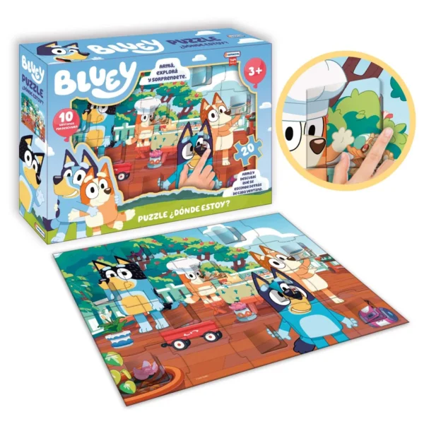 Rompecabezas ¿Donde estoy? Bluey - Tapimovil - Imagen 1