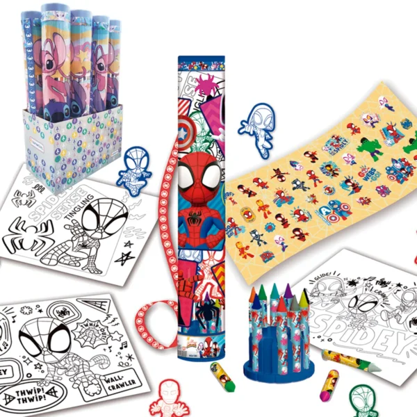 Mega tubo de arte Spiderman - Tapimovil - Imagen 1