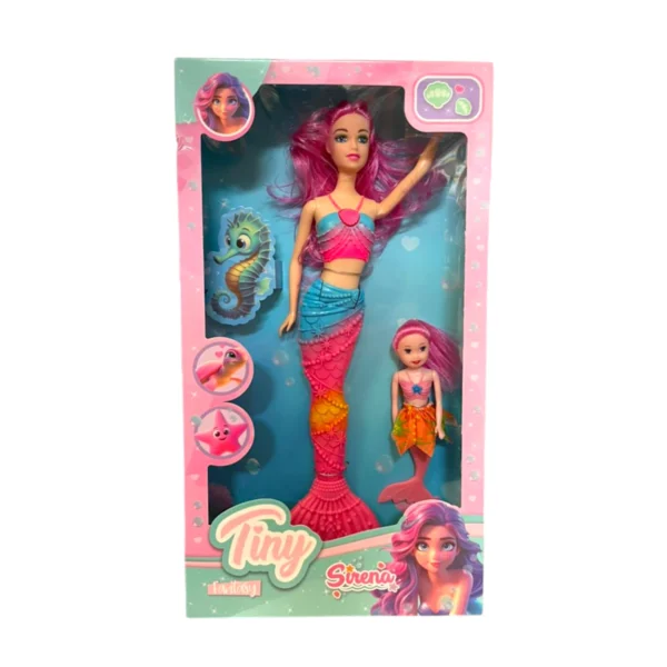 Muñeca sirena y mini sirena - Tiny - Imagen 1