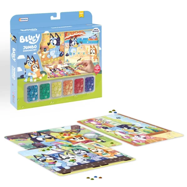 97xBLU01262 Jumbo diamonds art Bluey - Tapimovil - Imagen 1